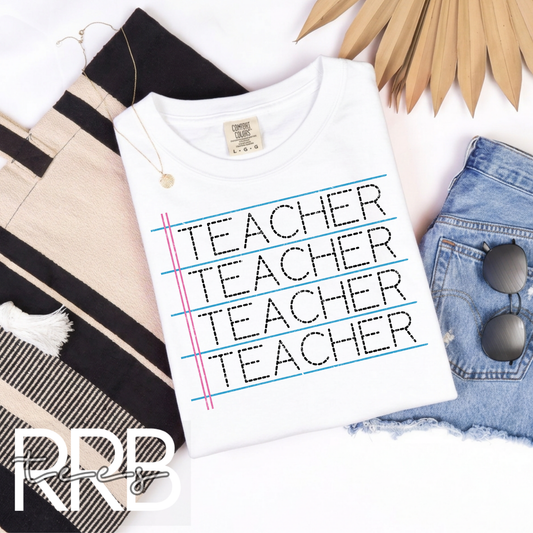 Trace Teacher x4 Graphic Tee