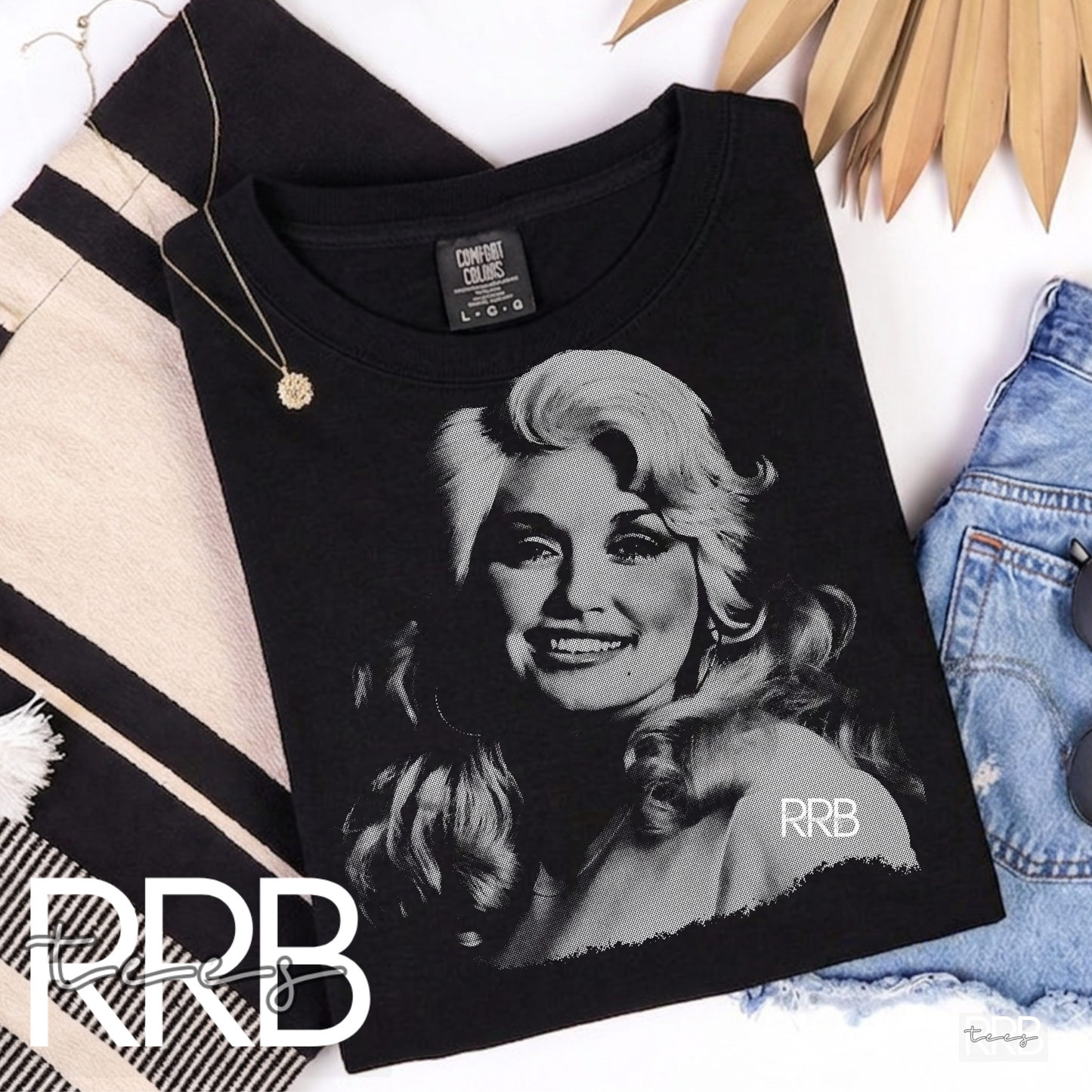 Dolly Halftone Graphic Tee (BLACK TEE ONLY)