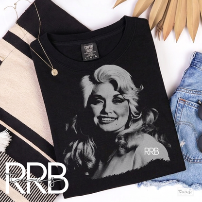 Dolly Halftone Graphic Tee (BLACK TEE ONLY)