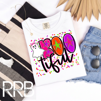 Boo Tiful Neon Graphic Tee