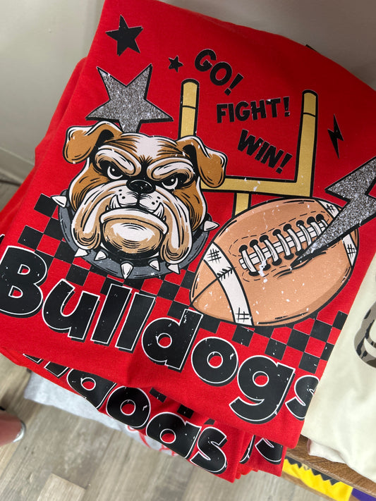 Bulldogs Go Fight Win Graphic Tee