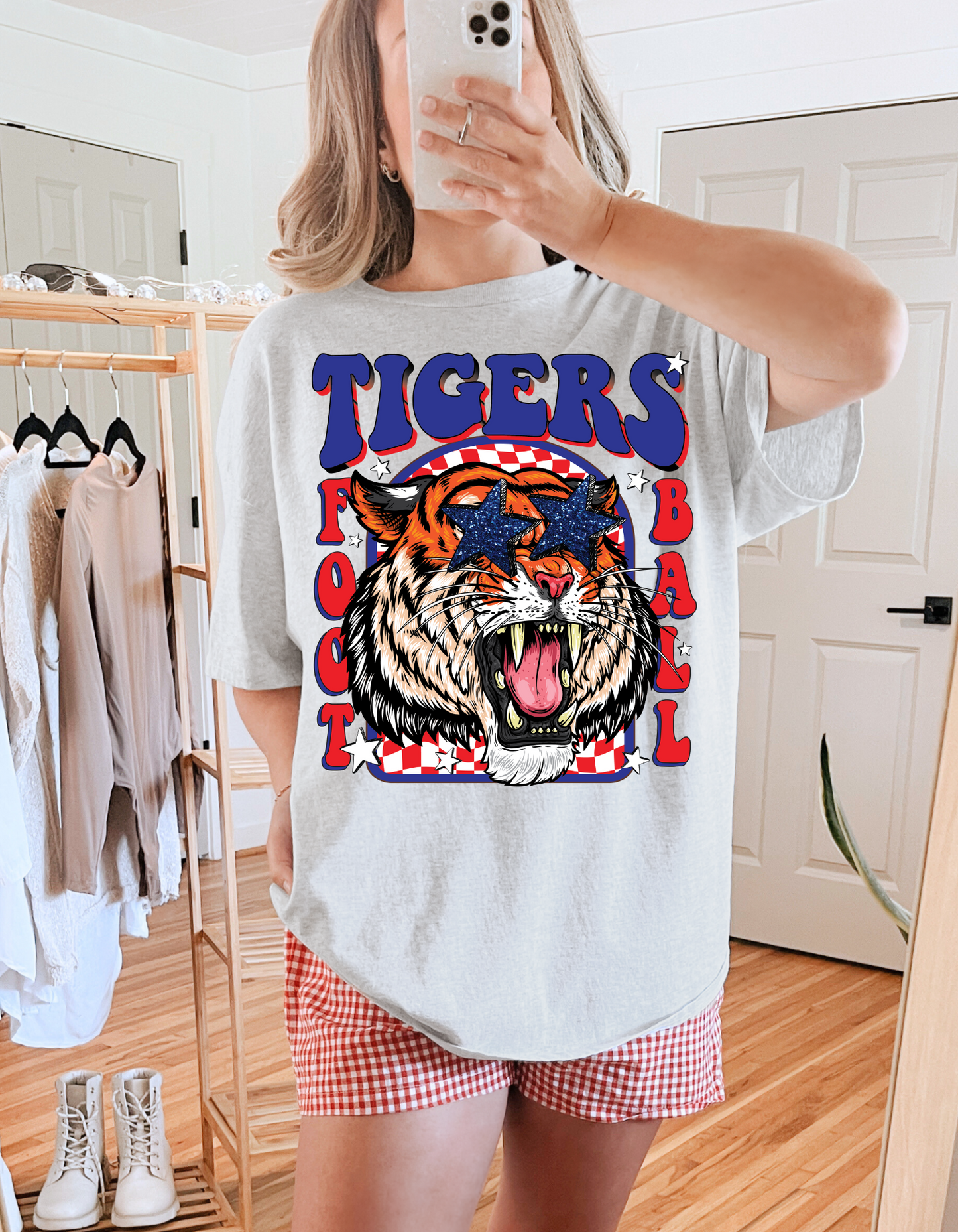 Tigers Retro Football Graphic Tee