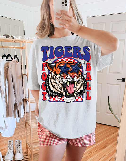 Tigers Retro Football Graphic Tee