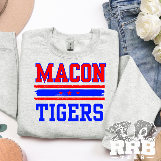 Macon Tigers Stripes and Stars- Hoco
