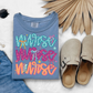 Retro Mama Repeating Graphic Tee