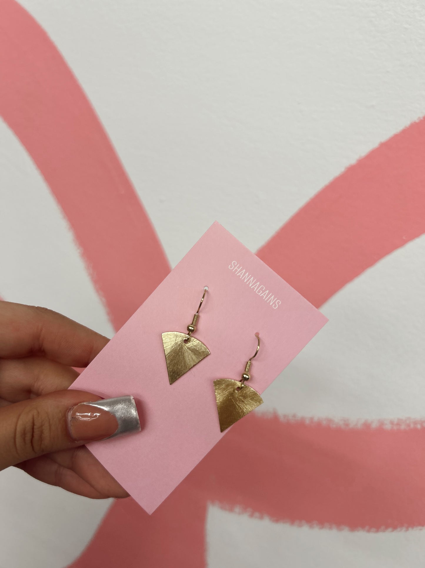 Triangle Dangle Gold Earrings (20)