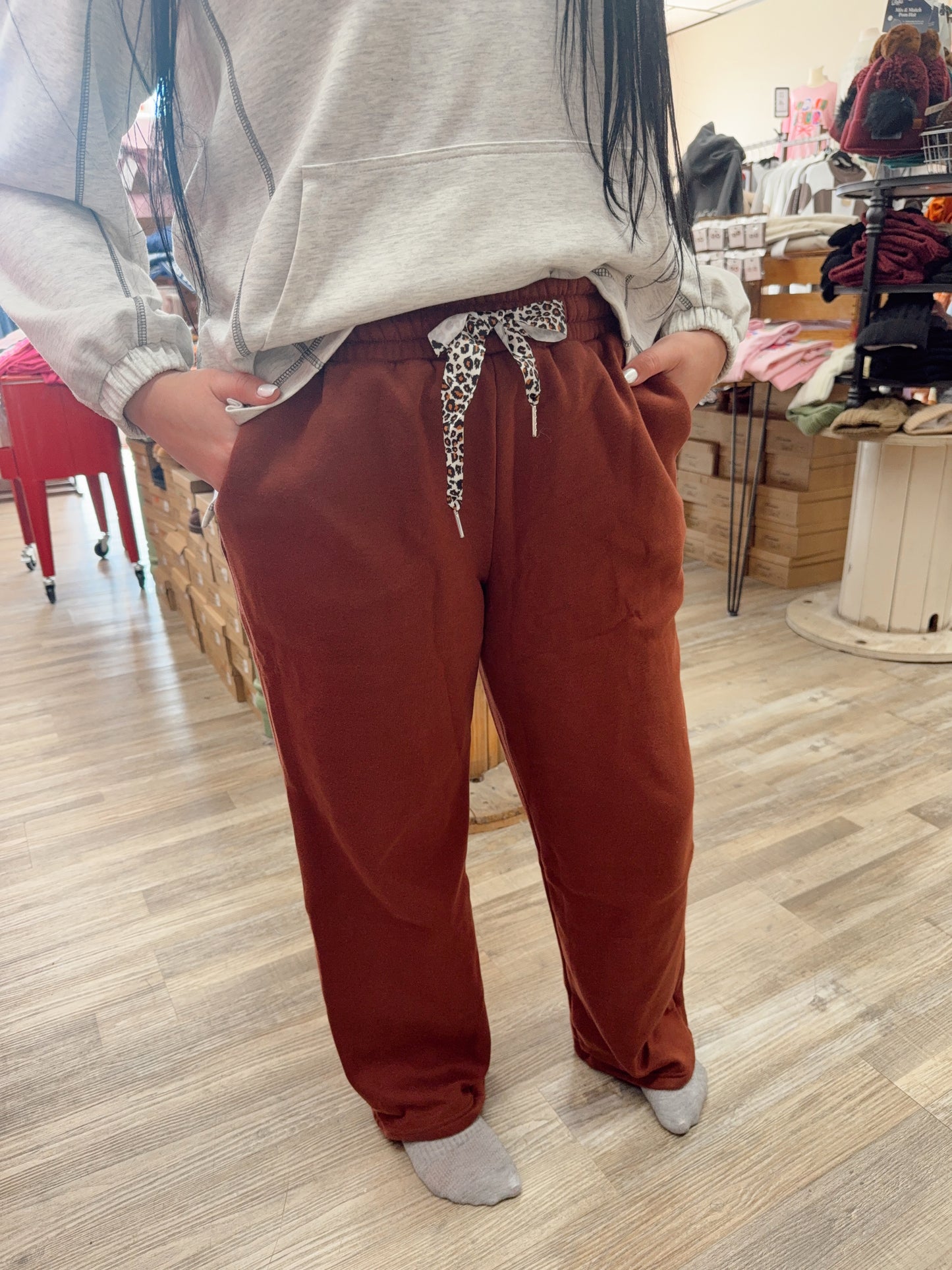 Coffee Please Fleece Lined Sweatpants