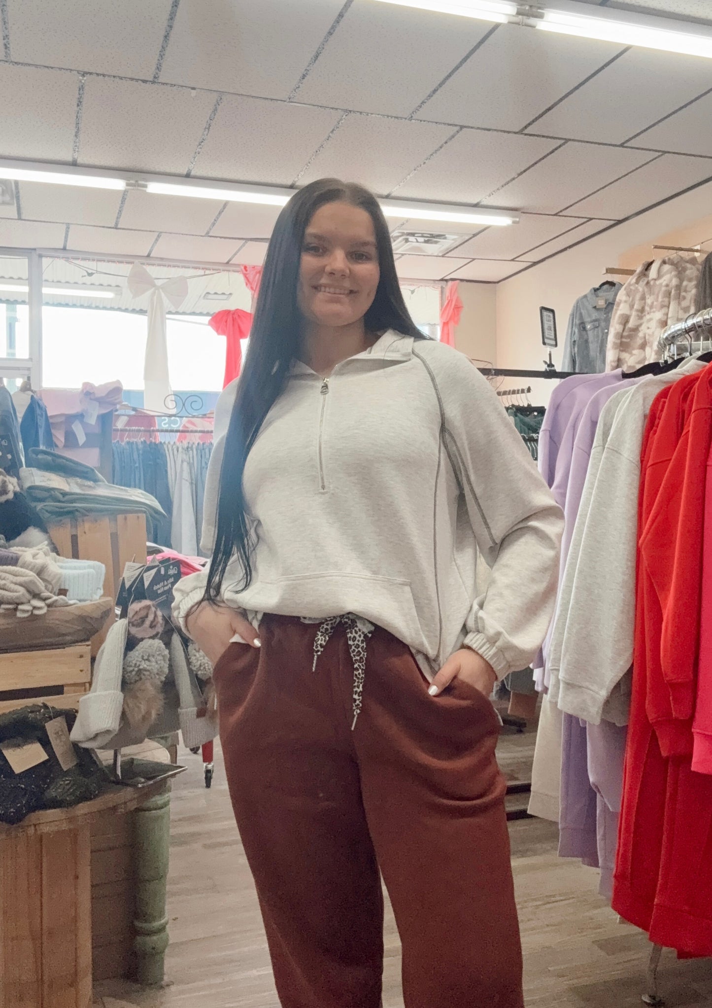 Coffee Please Fleece Lined Sweatpants