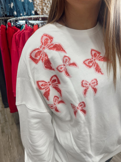 Nothing Sweater Bow Sweatshirt