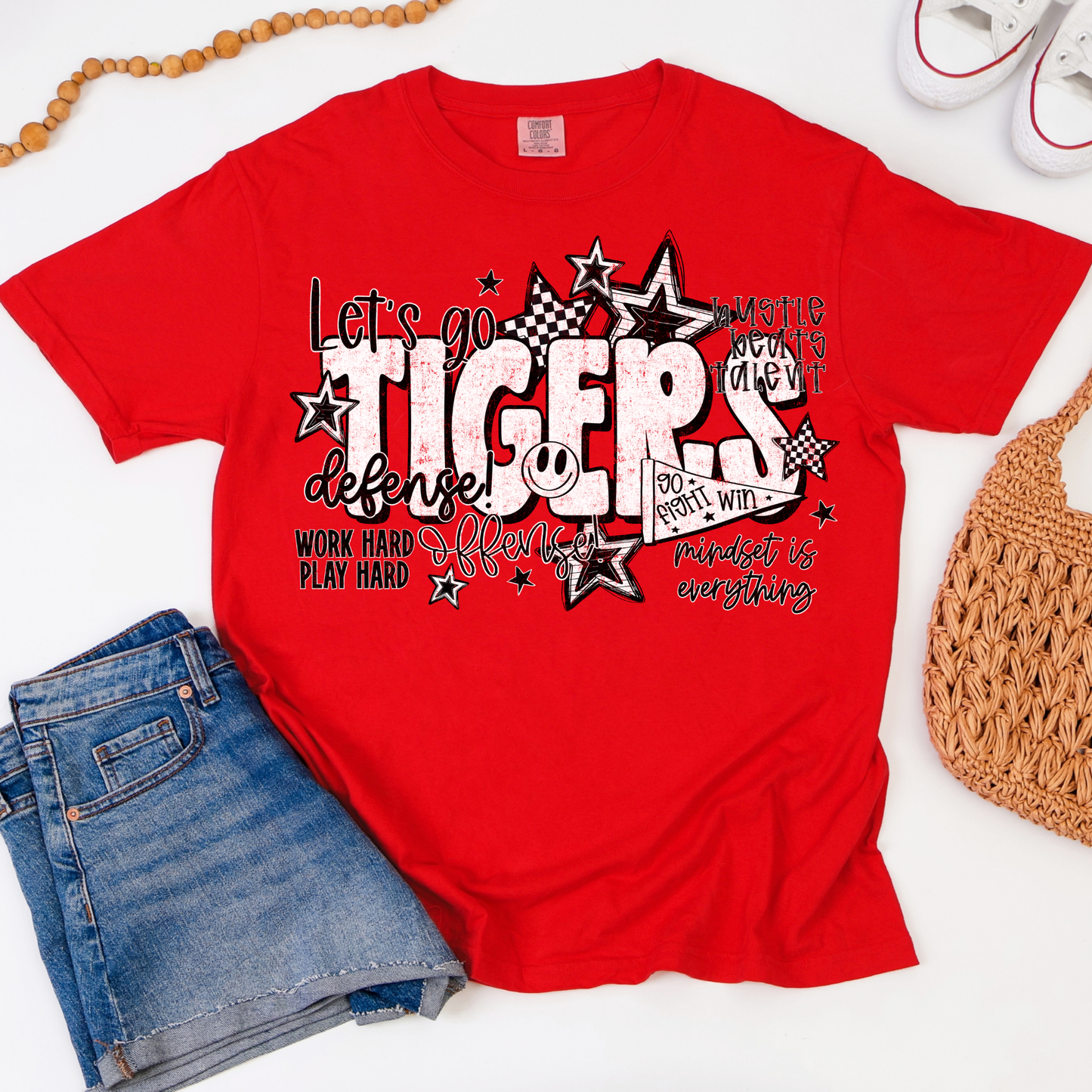 Let's Go Tigers Collage Graphic Tee