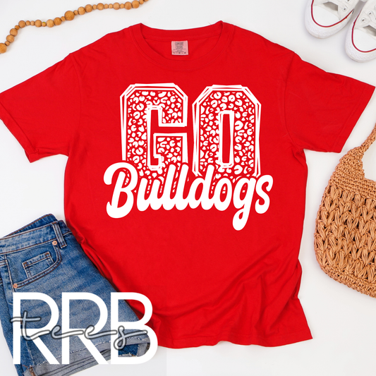 Go Bulldogs Cheetah Graphic Tee
