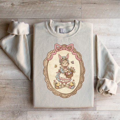 Easter Bunny in Vintage Frame Graphic Tee