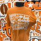 Go BIg Orange Graphic Tee - White Ink