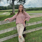 Jenny Acid Wash Distressed Jeans - Sand Beige