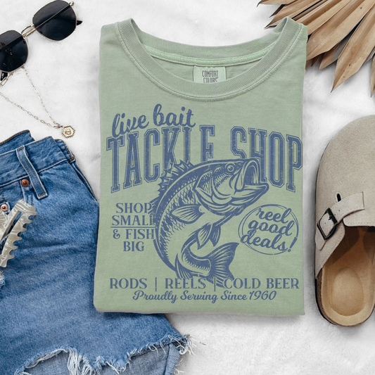 Live Bait Tackle Shop Graphic Tee