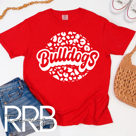 Bulldogs Cheetah Graphic Tee