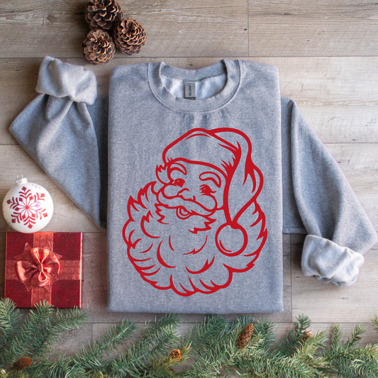 Santa Outline Graphic Tee