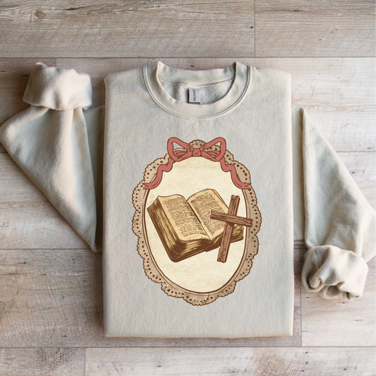 Bible & Cross Vintage Frame Graphic Tee