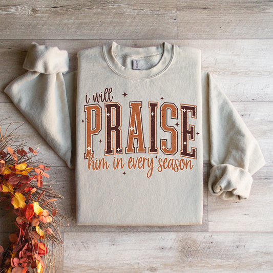 I Will Praise Him In Every Season Graphic Tee