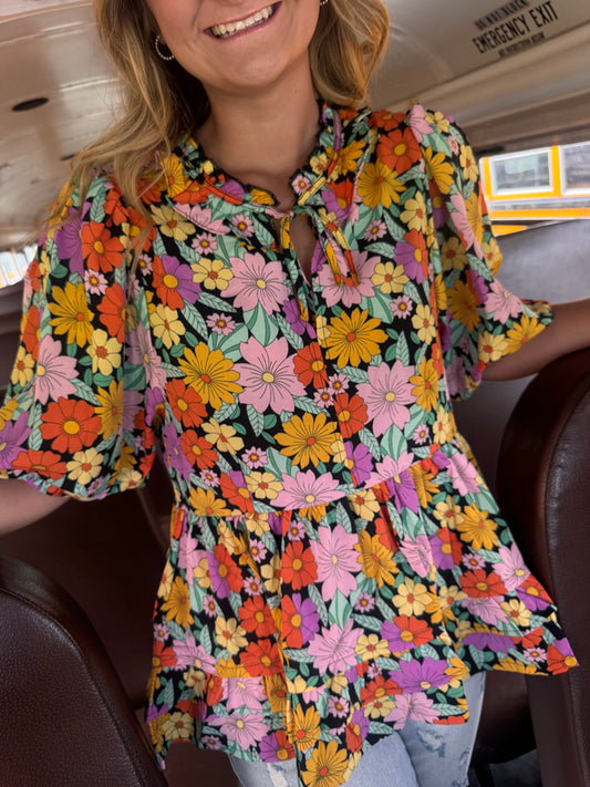 Good Times Floral Top
