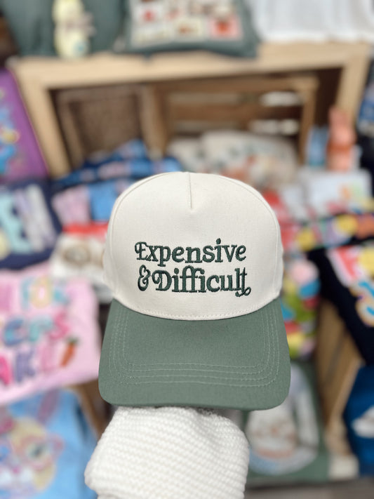Expensive & Difficult Ball Cap - Dark Forrest