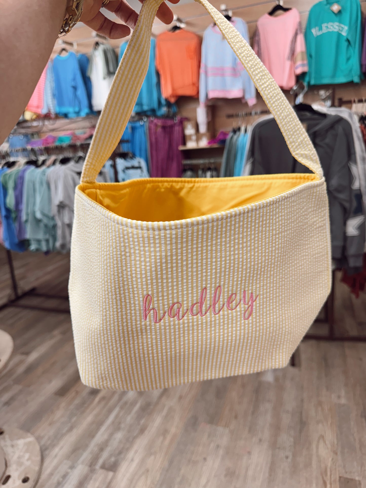 Embroidered Easter Basket