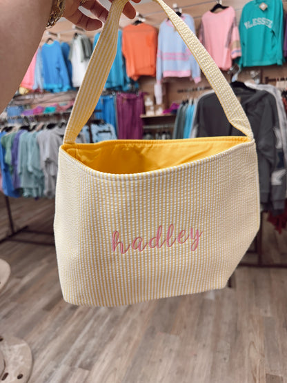 Embroidered Easter Basket