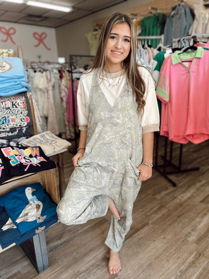 Cool Girl Camo Jumpsuit