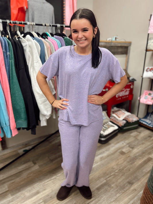 Lazy Day 2 Piece Set - Lavender