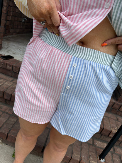 Slow Ride Summer Striped Set