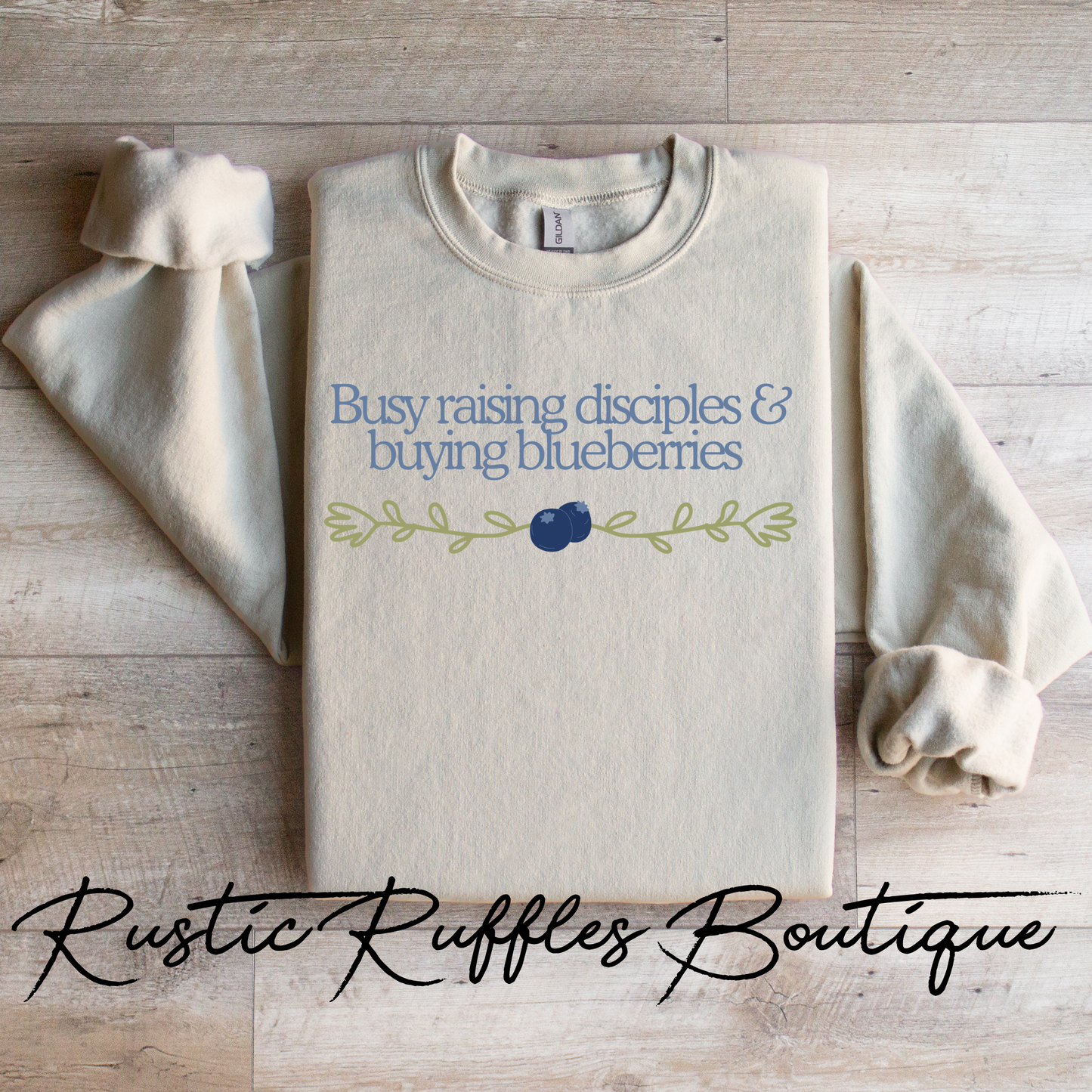 Busy Raising Disciples & Buying Blueberries Graphic Tee