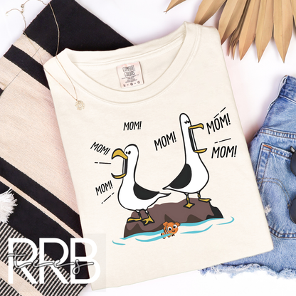 Mom Mom Seagulls Graphic Tee