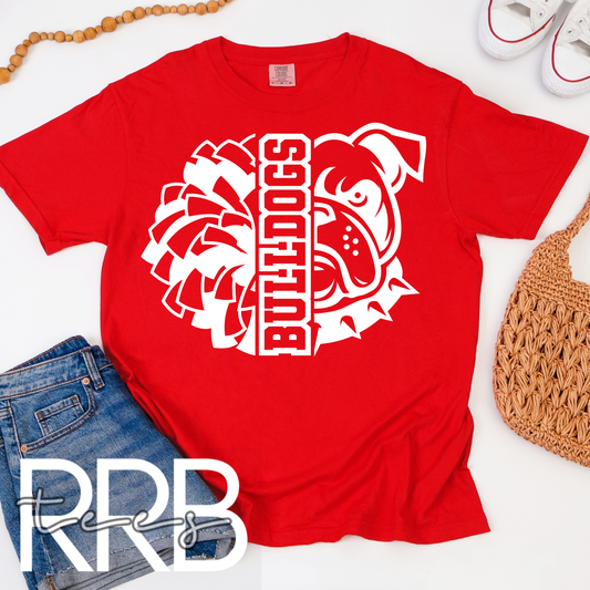 Half Cheer Half Bulldogs Graphic Tee