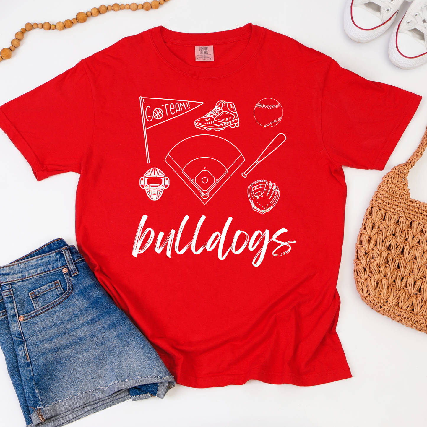 Baseball/Softball Things Custom School Graphic Tee