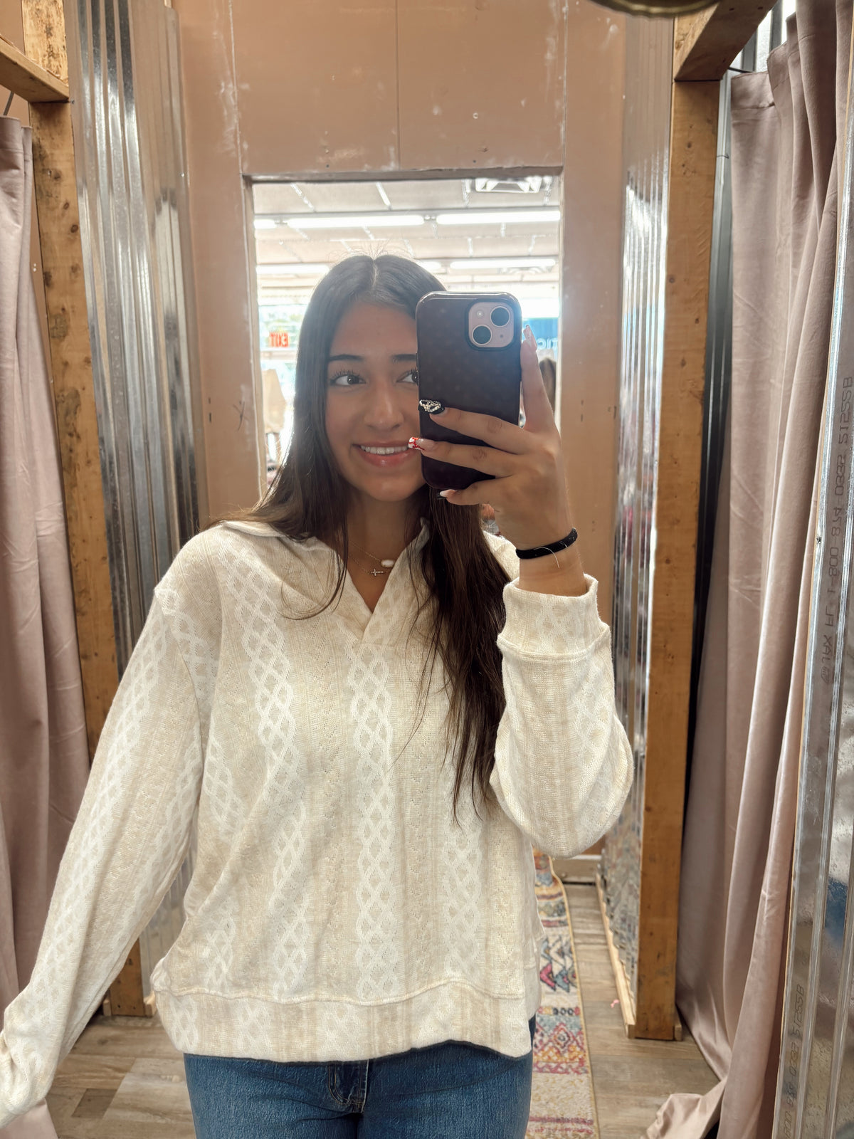 DB - Aztec Striped Pattern Top
