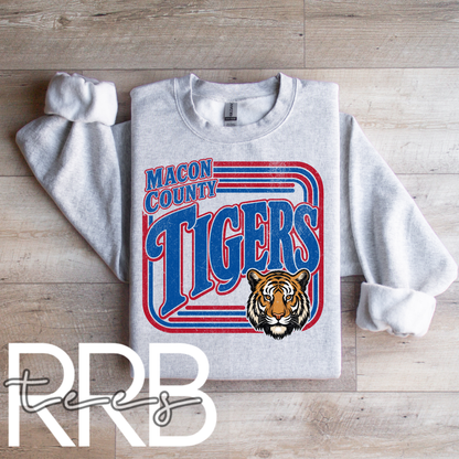Macon County Tigers Retro Graphic Tee