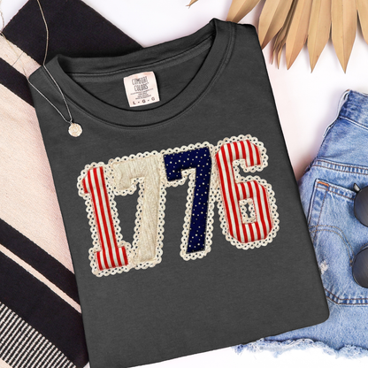 1776 Lace Graphic Tee