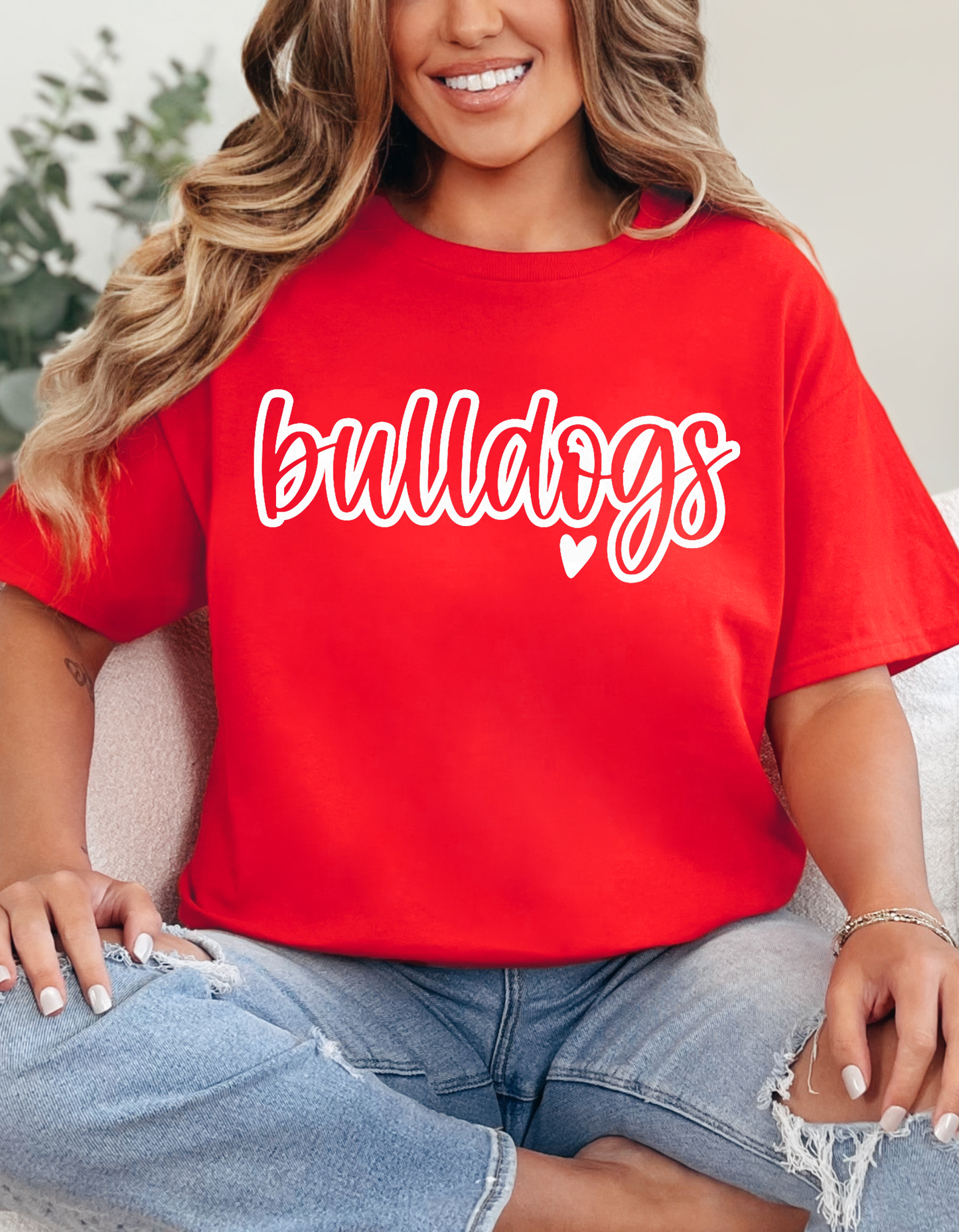 Bulldogs w/ Heart Graphic Tee