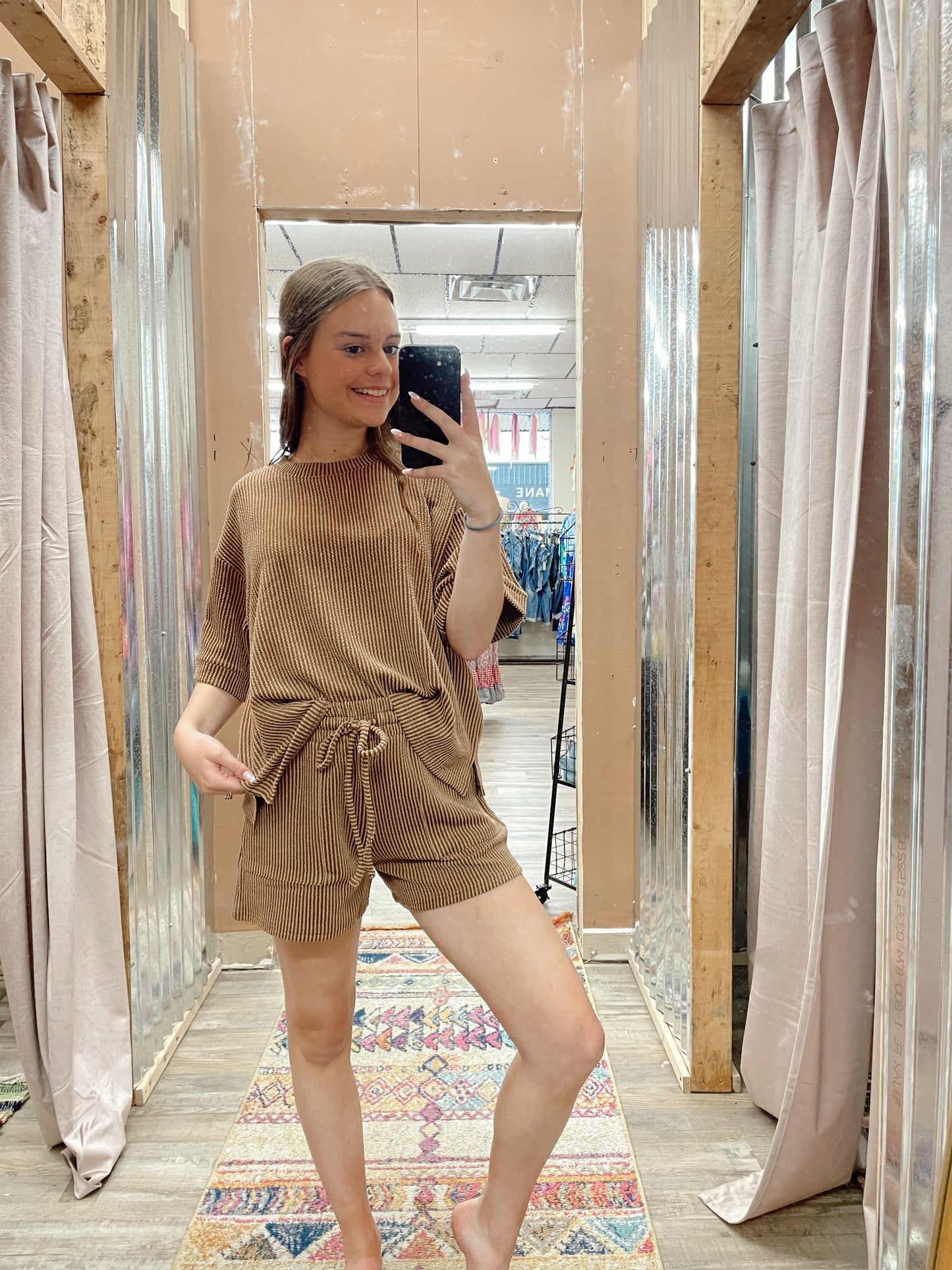 Let It Be 2 Piece Set - Camel