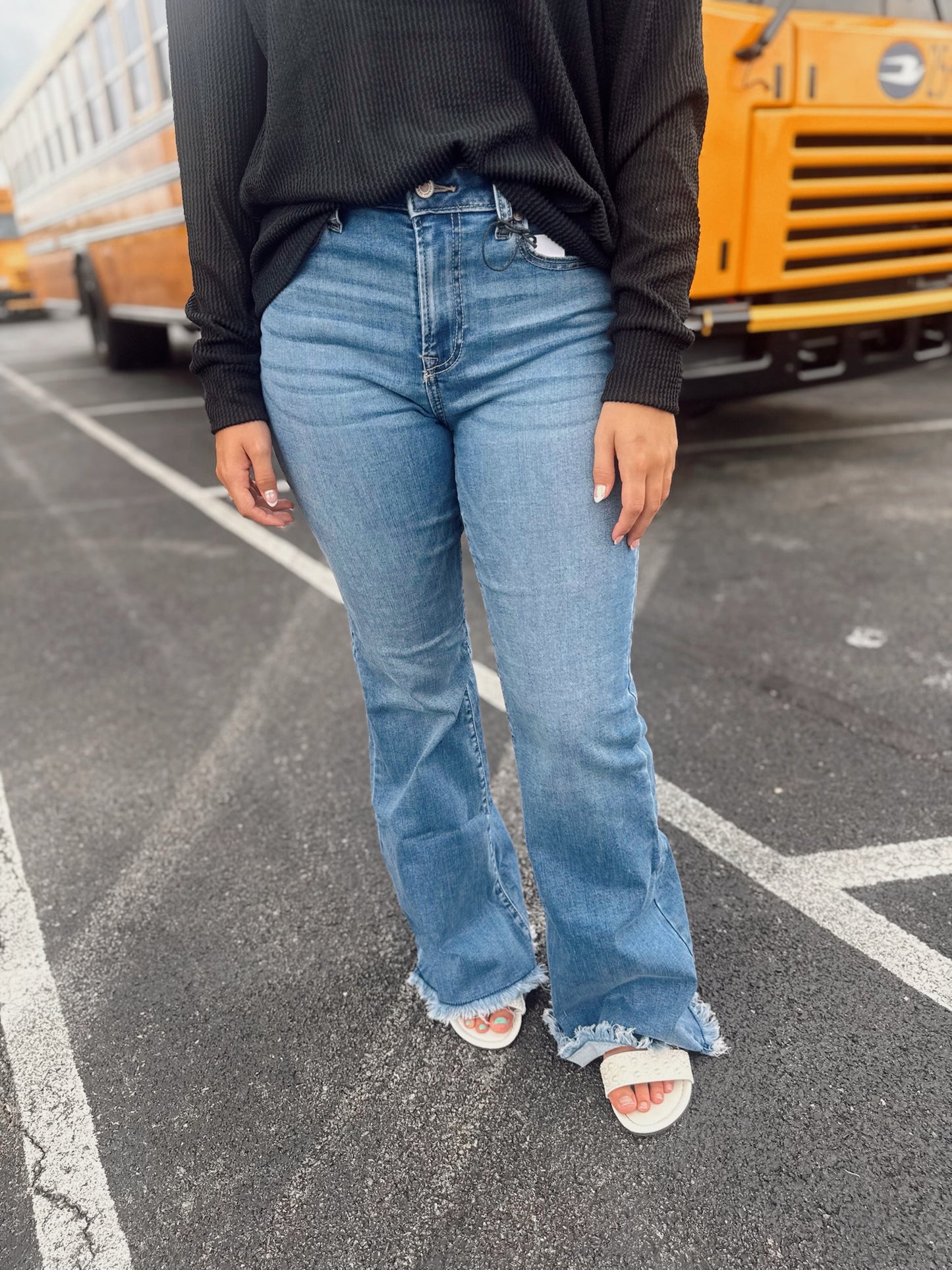 Martha Medium Wash Flare Jeans