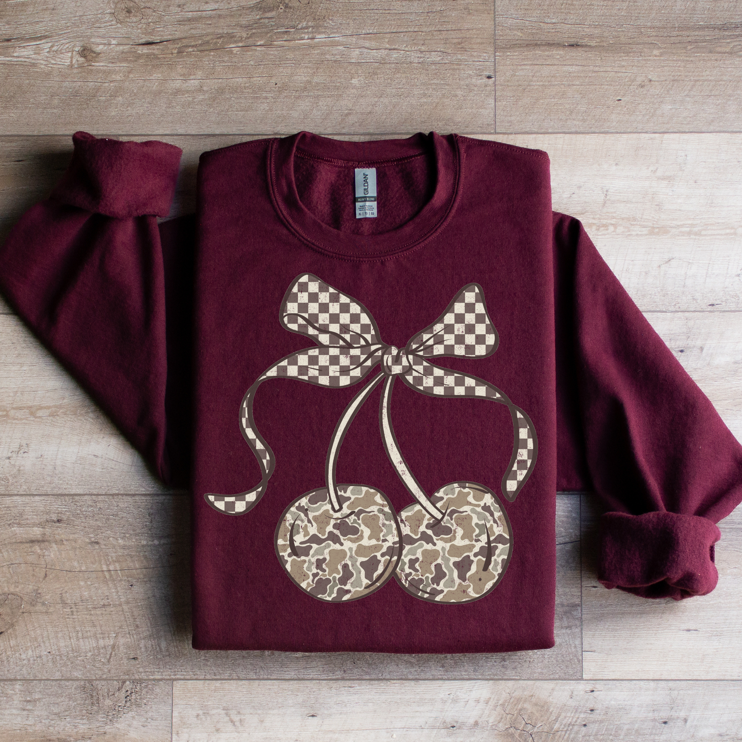 Camo Cherries Graphic Tee