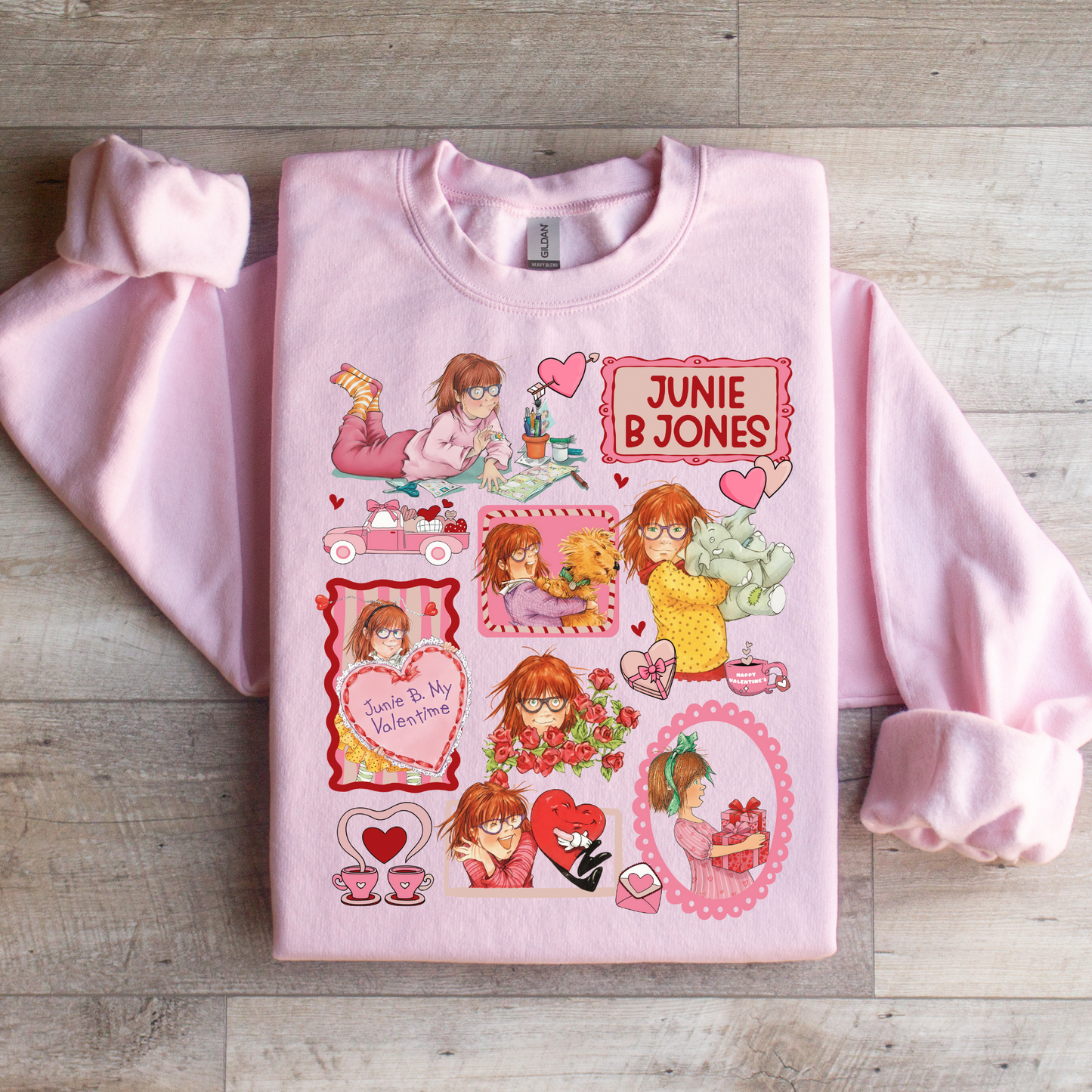 Junie B Jones Valentine's Collage Graphic Tee