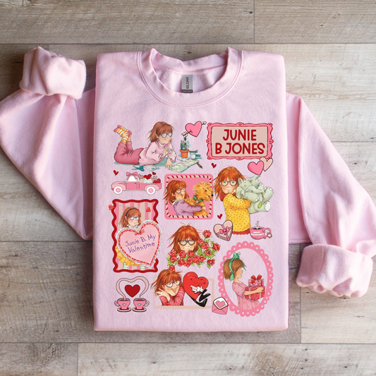 Junie B Jones Valentine's Collage Graphic Tee