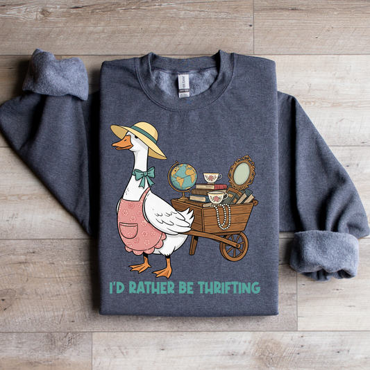 Goose I'd Rather Be Thrifting Graphic Tee