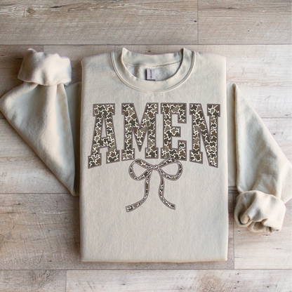 Amen Camo Bow Graphic Tee