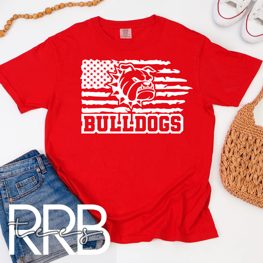 Bulldogs Flag Graphic Tee