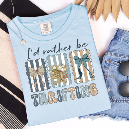 I'd Rather Be Thrifting Collage Graphic Tee