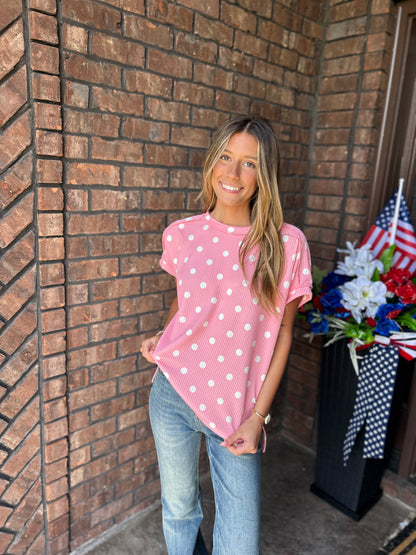 Into You Polka Dot Top