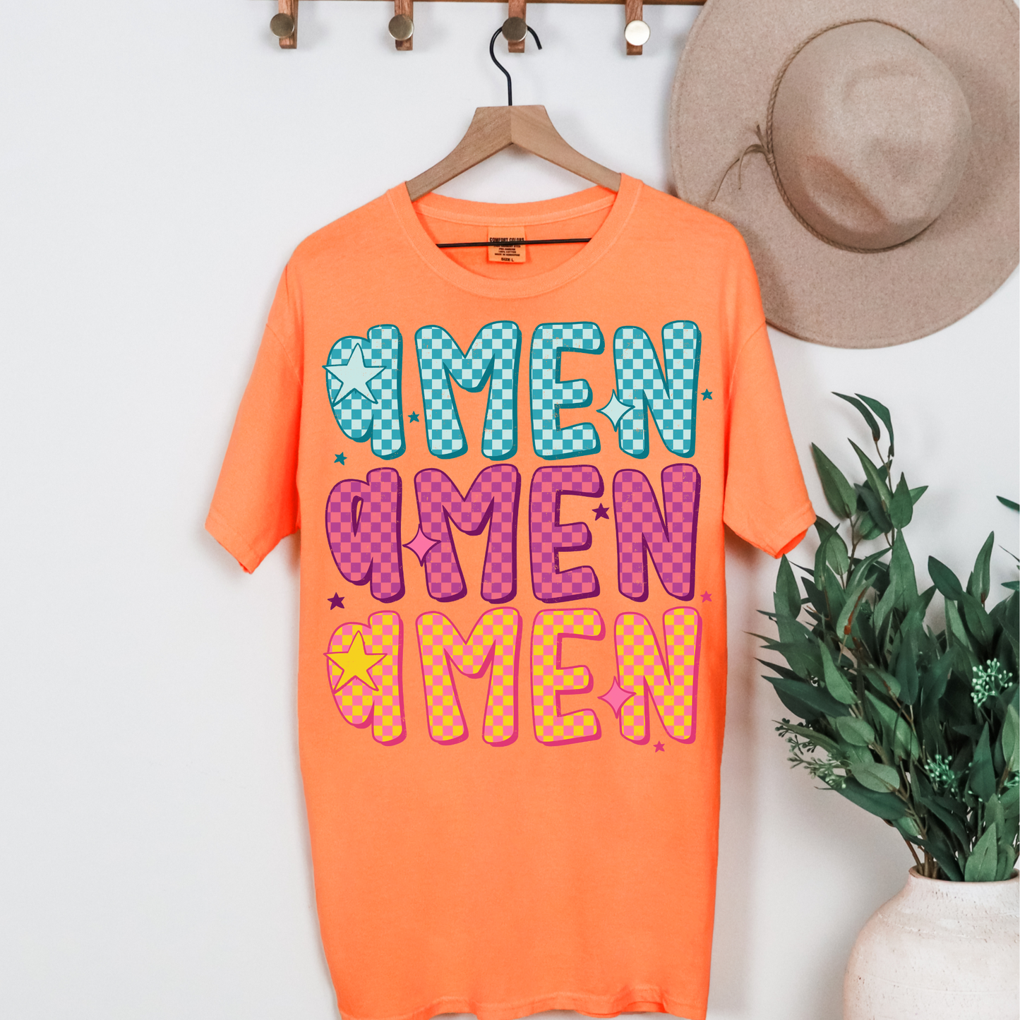 Amen Repeating Graphic Tee
