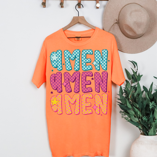 Amen Repeating Graphic Tee